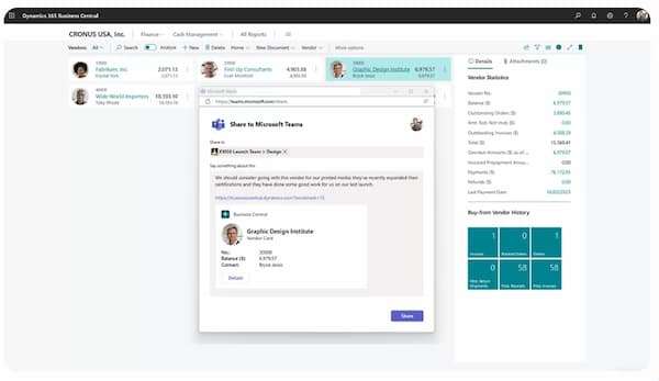 Microsoft Dynamics 365 Business Central ERP Yazılımı Finans Satış