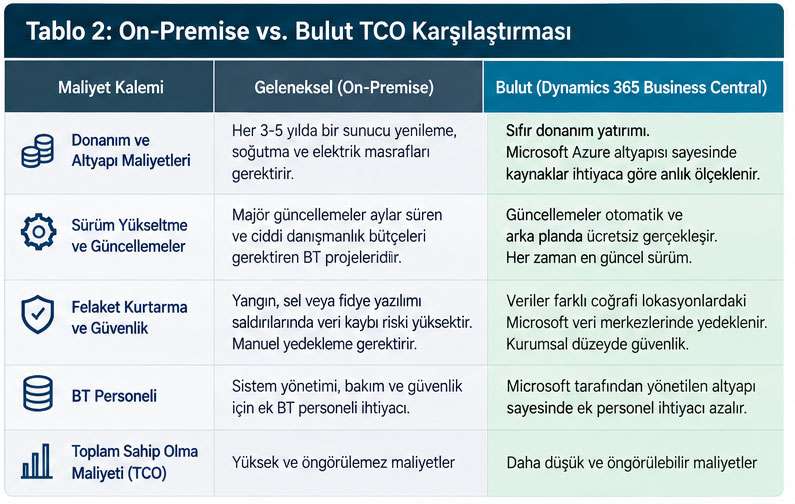 ERP Yatırımı Ne Zaman Kendini Amorti Eder? Business Central İçin ROI (Yatırım Getirisi) ve TCO Analizi