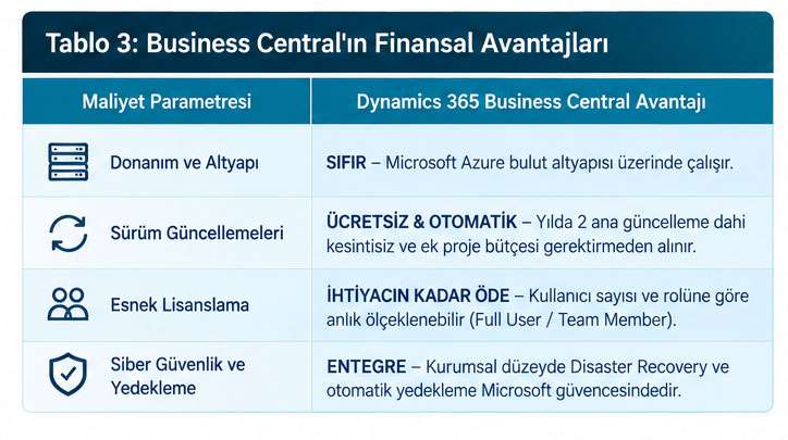ERP Yatırımı Ne Zaman Kendini Amorti Eder? Business Central İçin ROI (Yatırım Getirisi) ve TCO Analizi